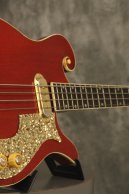 1959 Premier Multivox Scroll Bass E741 Ruby Red Mahogany/Brazilian Rosewood NECK
